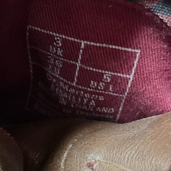 Dr Martens Boots Womens 5 Brown Floral Triumph Aimilita Fold Down Leather Combat - Picture 9 of 10